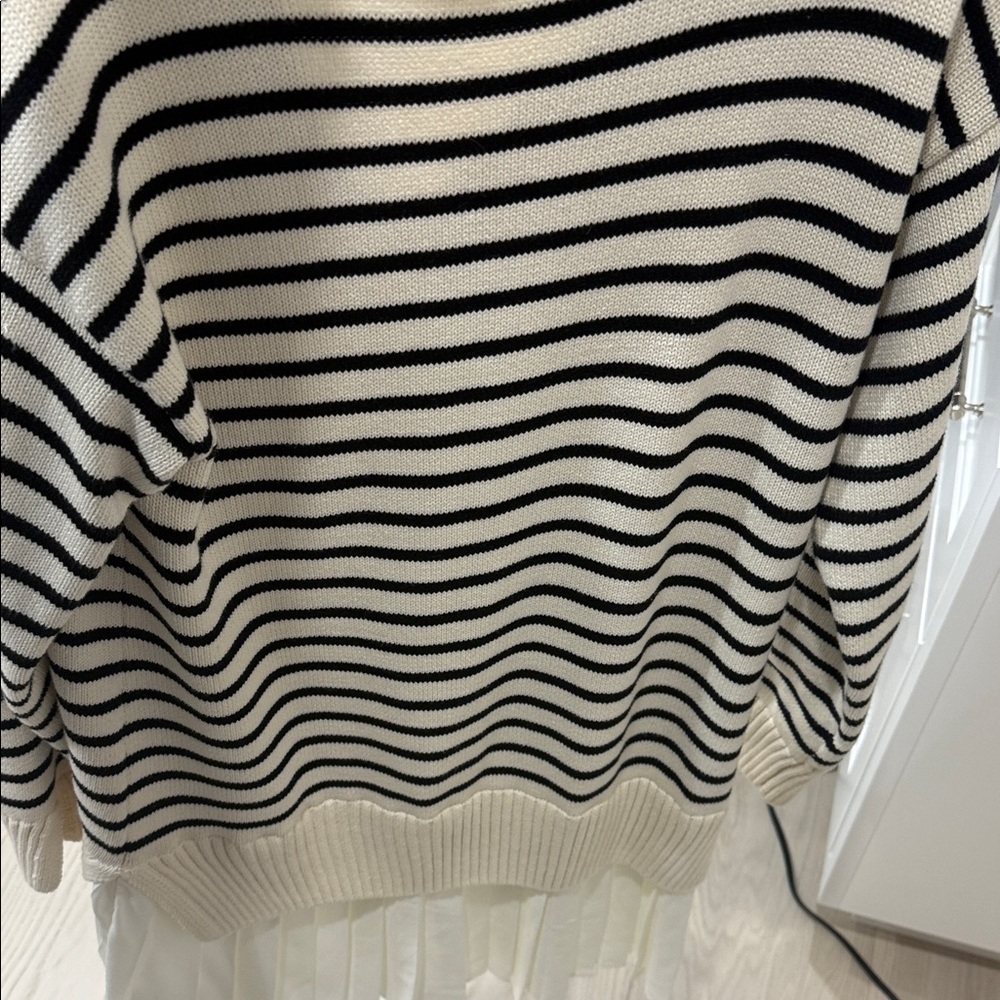 English Factory Black and Cream Sweater Dress - Picture 6 of 7